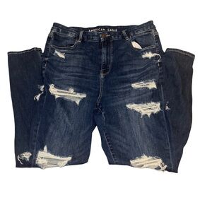 American Eagle Outfitters Dark Wash Curvy High Rise Jeggings